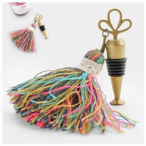 NATURAL LIFE Other - 🔸️NWT Natural Life Crochet Tassel Wine Stopper